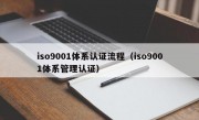 iso9001体系认证流程（iso9001体系管理认证）
